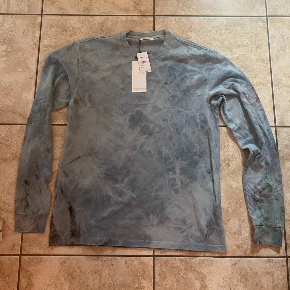 John Elliott Marble/Tie Dye Long Sleeve Shasta Shirt BNWT